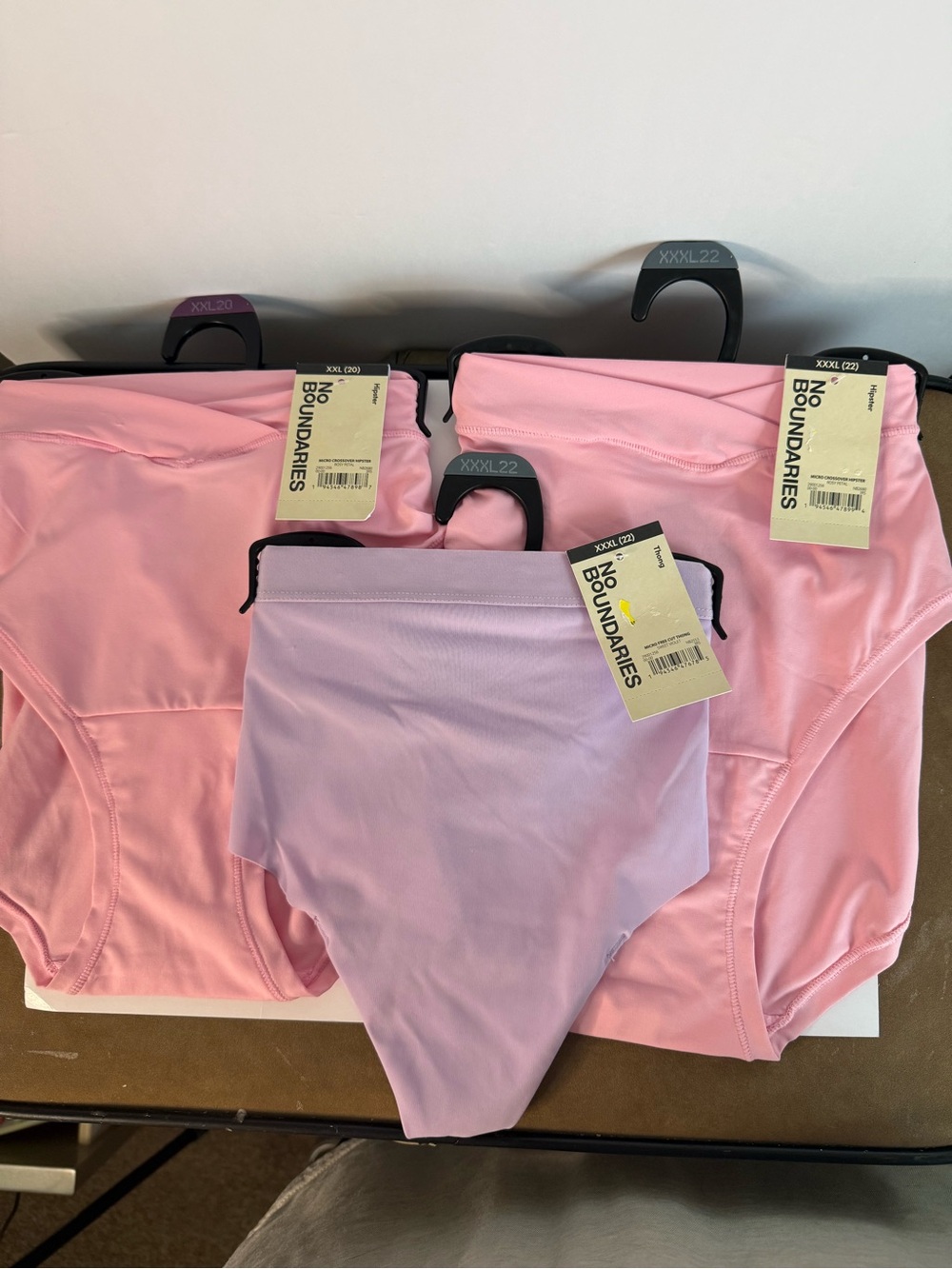 NWT No Boundaries Plus Size Underwear Lot XXL XXXL